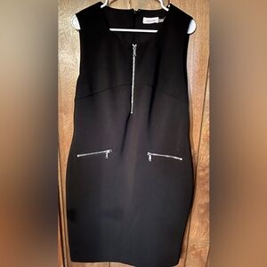 Black zipper dress